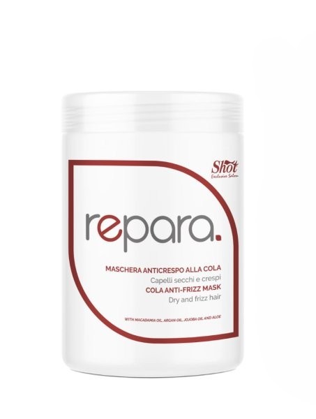 Ліпідна маска Cola anti-frizz для сухого та пухнастого волосся Shot Repara Cola Anti-Frizz Mask, 1000 ml